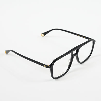 Gucci GG1078O 001 Womens Authentic Eyeglasses Black/Gold, 56mm - New