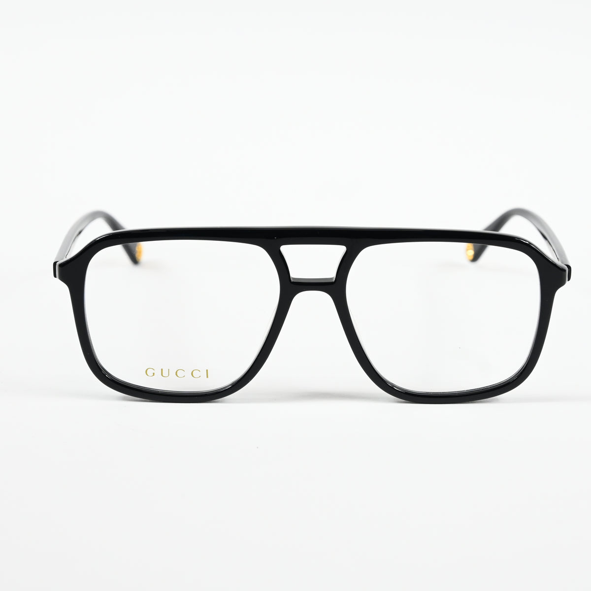 Gucci GG1078O 001 Womens Authentic Eyeglasses Black/Gold, 56mm - New