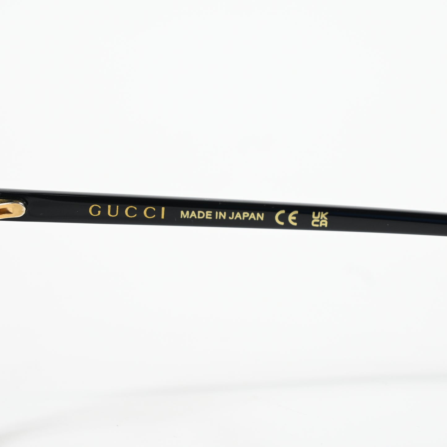 Gucci GG1078O 001 Womens Authentic Eyeglasses Black/Gold, 56mm - New