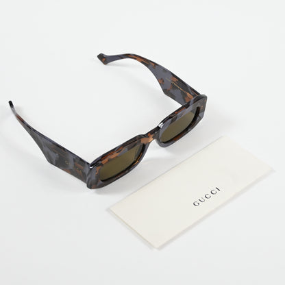 Gucci GG1426S 003 Unisex Authentic Sunglasses Havana/Gray, 54mm - New