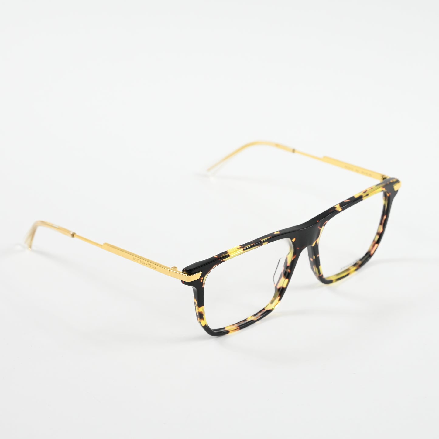Bottega BV1071O 002 Mens Authentic Eyeglasses Havana/Gold, 56mm - New