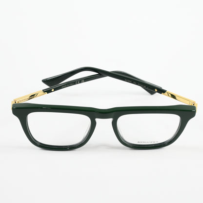 Bottega BV1264O 004 Mens Authentic Eyeglasses Green/Gold, 51mm - New