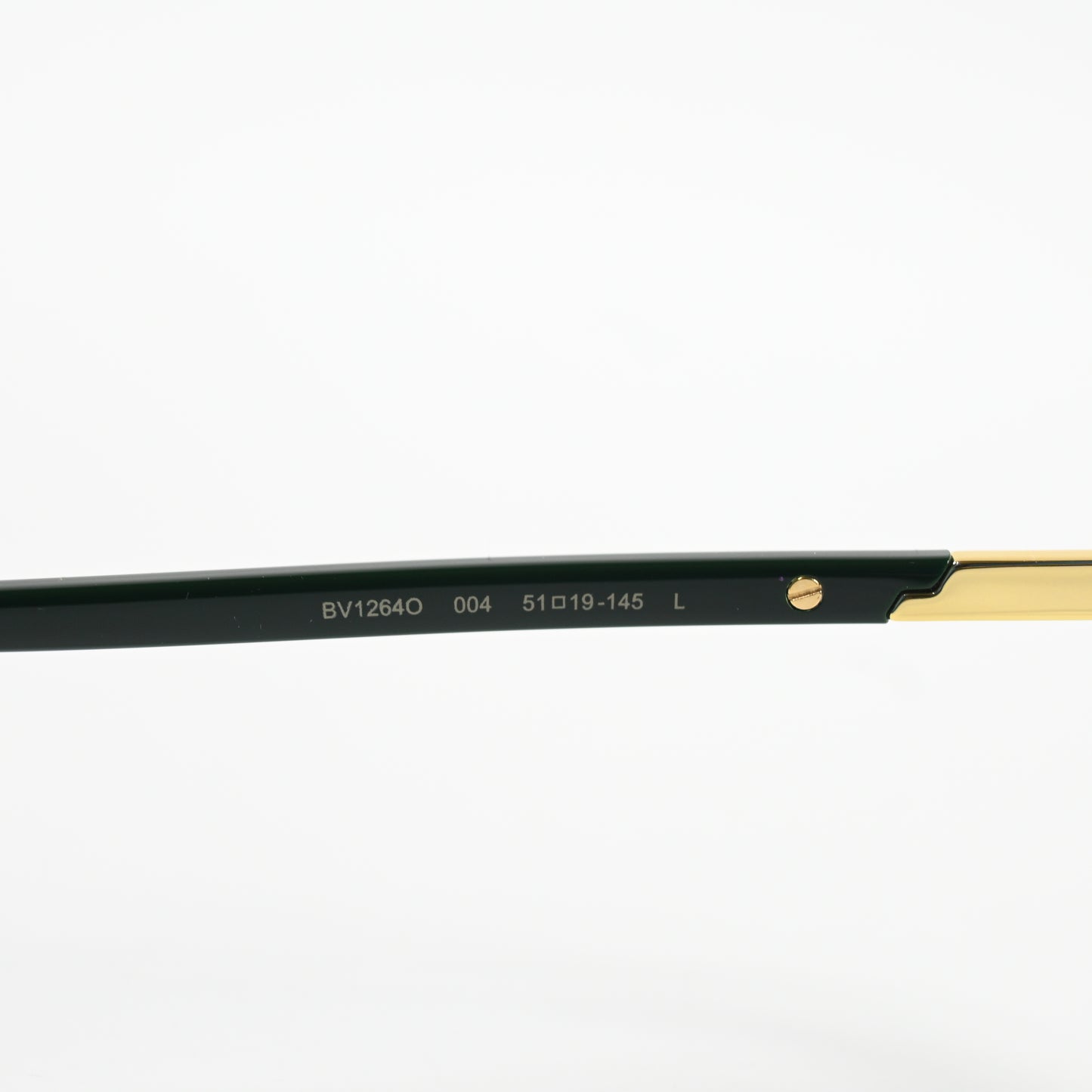Bottega BV1264O 004 Mens Authentic Eyeglasses Green/Gold, 51mm - New