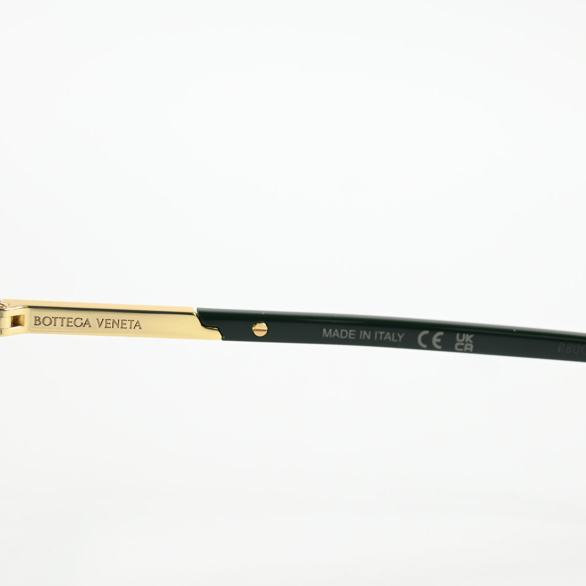 Bottega BV1264O 004 Mens Authentic Eyeglasses Green/Gold, 51mm - New