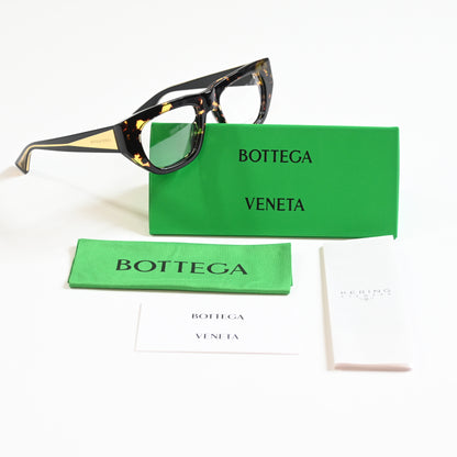 Bottega BV1279O 002 Womens Authentic Eyeglasses Havana/Gold, 51mm - New