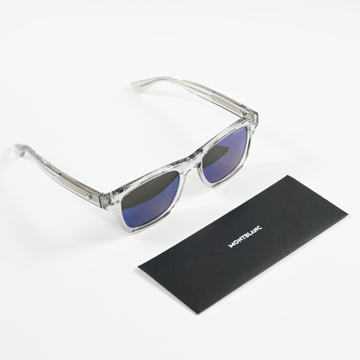 Montblanc MB0254S 004 Mens Authentic Sunglasses Gray/Blue, 53mm - New