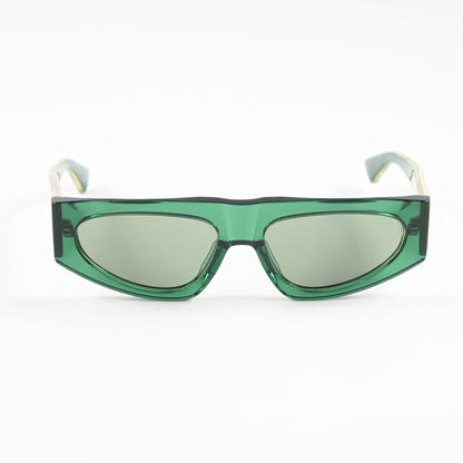 Bottega BV1277S 003 Womens Authentic Sunglasses Green/Gold, 57mm - New