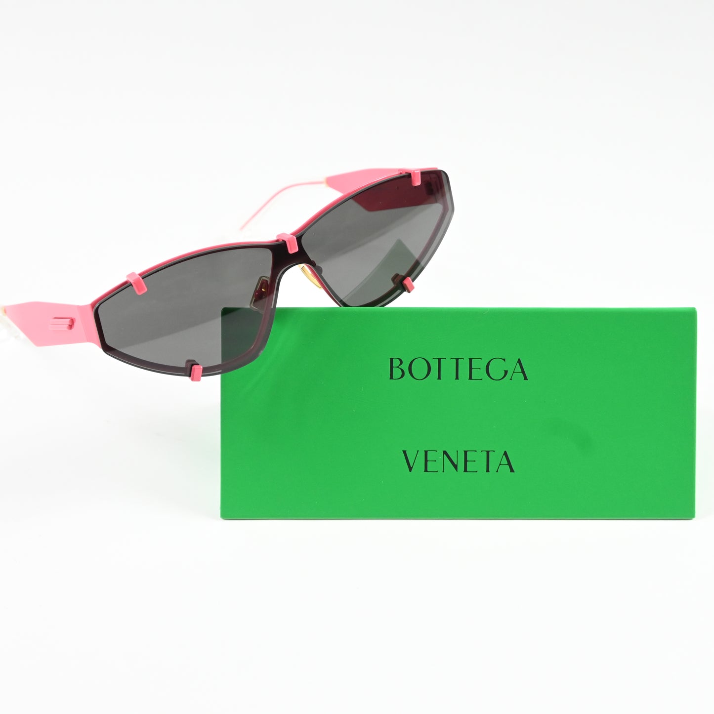 Bottega BV1165S 003 Womens Authentic Sunglasses Pink/Black, 99mm - New