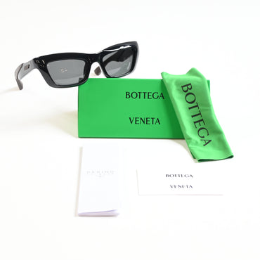 Bottega BV1182S 001 Womens Authentic Sunglasses Black/Gray, 51mm - New