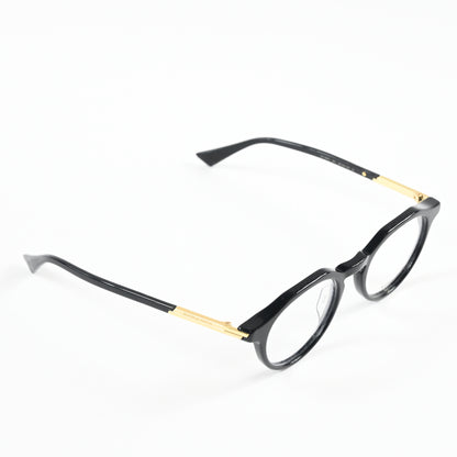 Bottega BV1263O 001 Mens Authentic Eyeglasses Black/Gold, 48mm - New