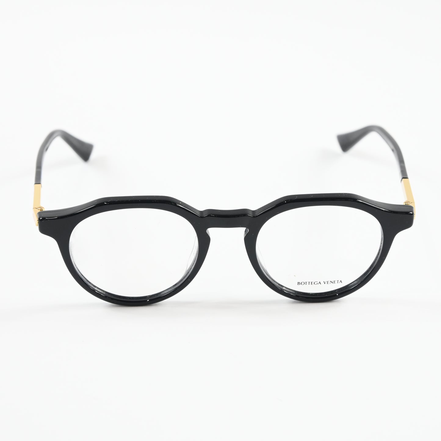 Bottega BV1263O 001 Mens Authentic Eyeglasses Black/Gold, 48mm - New