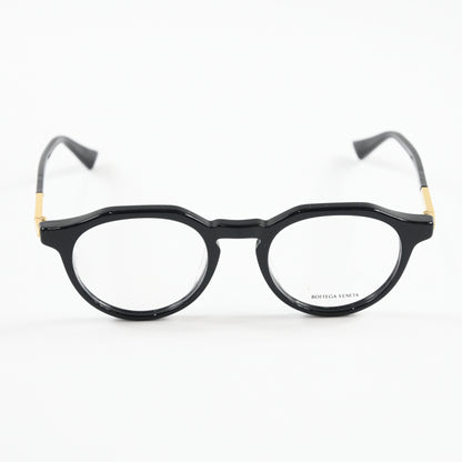 Bottega BV1263O 001 Mens Authentic Eyeglasses Black/Gold, 48mm - New