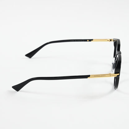 Bottega BV1263O 001 Mens Authentic Eyeglasses Black/Gold, 48mm - New