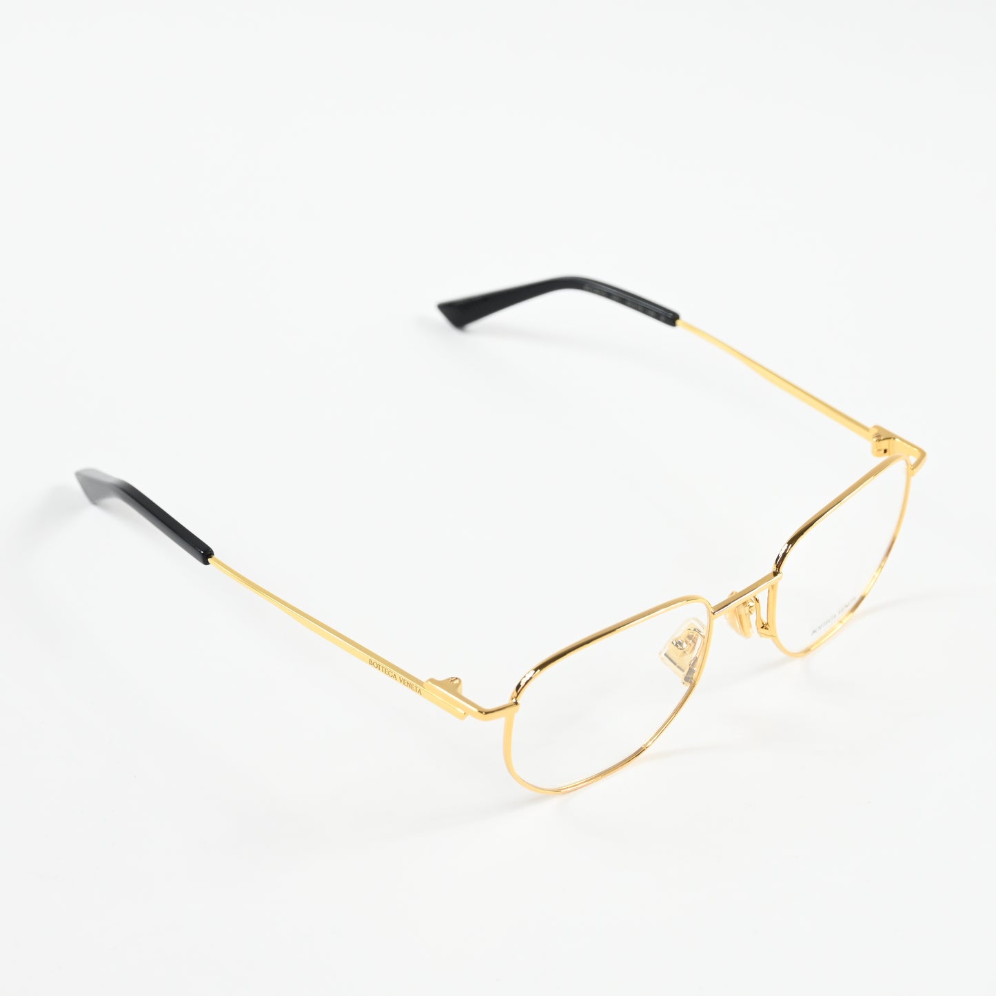 Bottega BV1301O 001 Unisex Authentic Eyeglasses Gold, 50mm - New