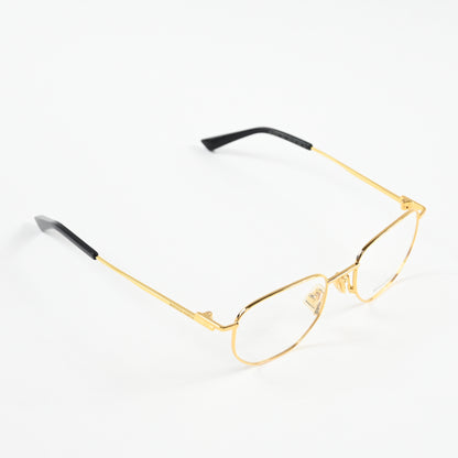Bottega BV1301O 001 Unisex Authentic Eyeglasses Gold, 50mm - New