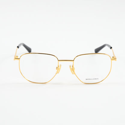 Bottega BV1301O 001 Unisex Authentic Eyeglasses Gold, 50mm - New