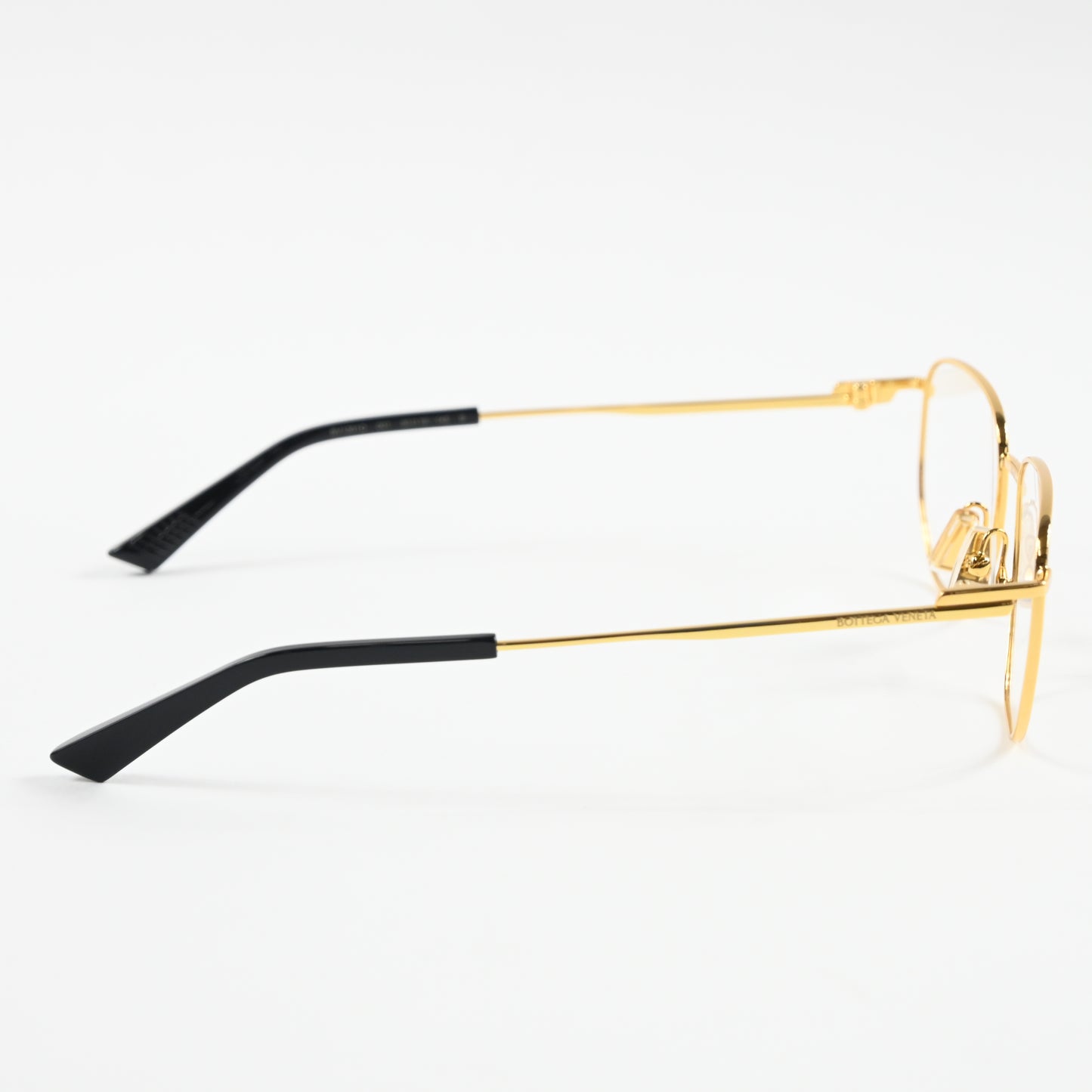 Bottega BV1301O 001 Unisex Authentic Eyeglasses Gold, 50mm - New