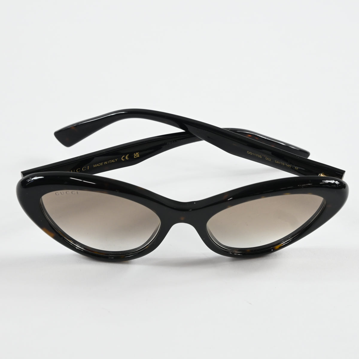 Gucci GG1170S 002 Womens Authentic Sunglasses Havana/Brown, 54mm - New