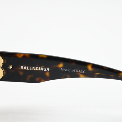 Balenciaga BB0095S 002 Womens Authentic Sunglasses Havana/Green, 53mm - New