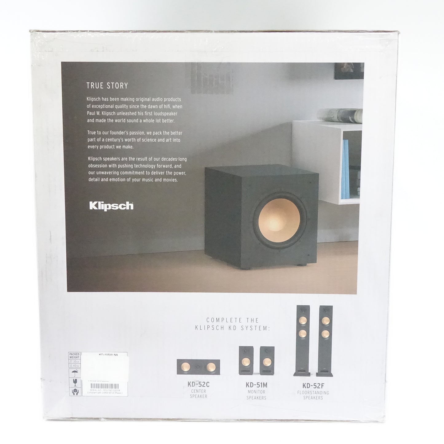 Klipsch KD-10SW 10" Subwoofer