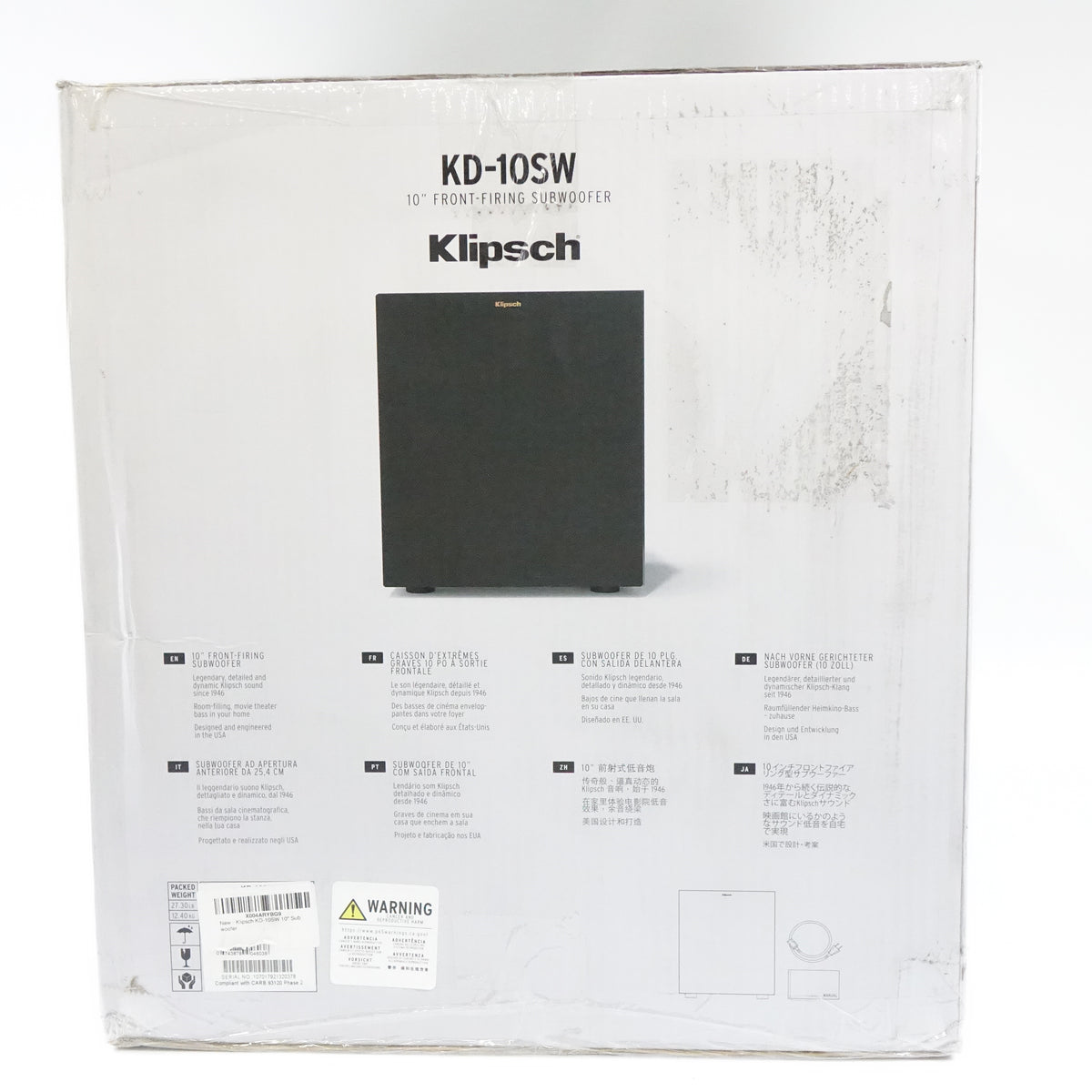 Klipsch KD-10SW 10" Subwoofer
