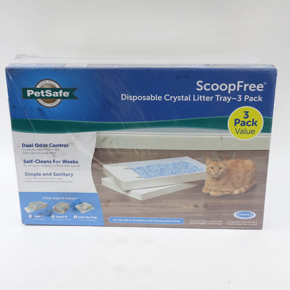 PetSafe Disposable Litter Tray - ScoopFree® Fresh Crystal 3-Pack