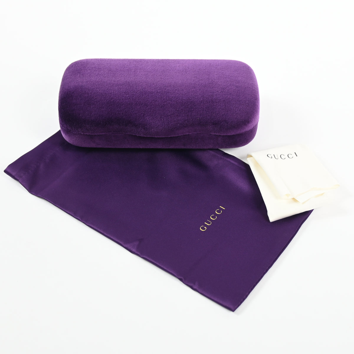 Gucci Case Hard Shell Sunglasses & Eyeglasses Velvet Case Medium - New