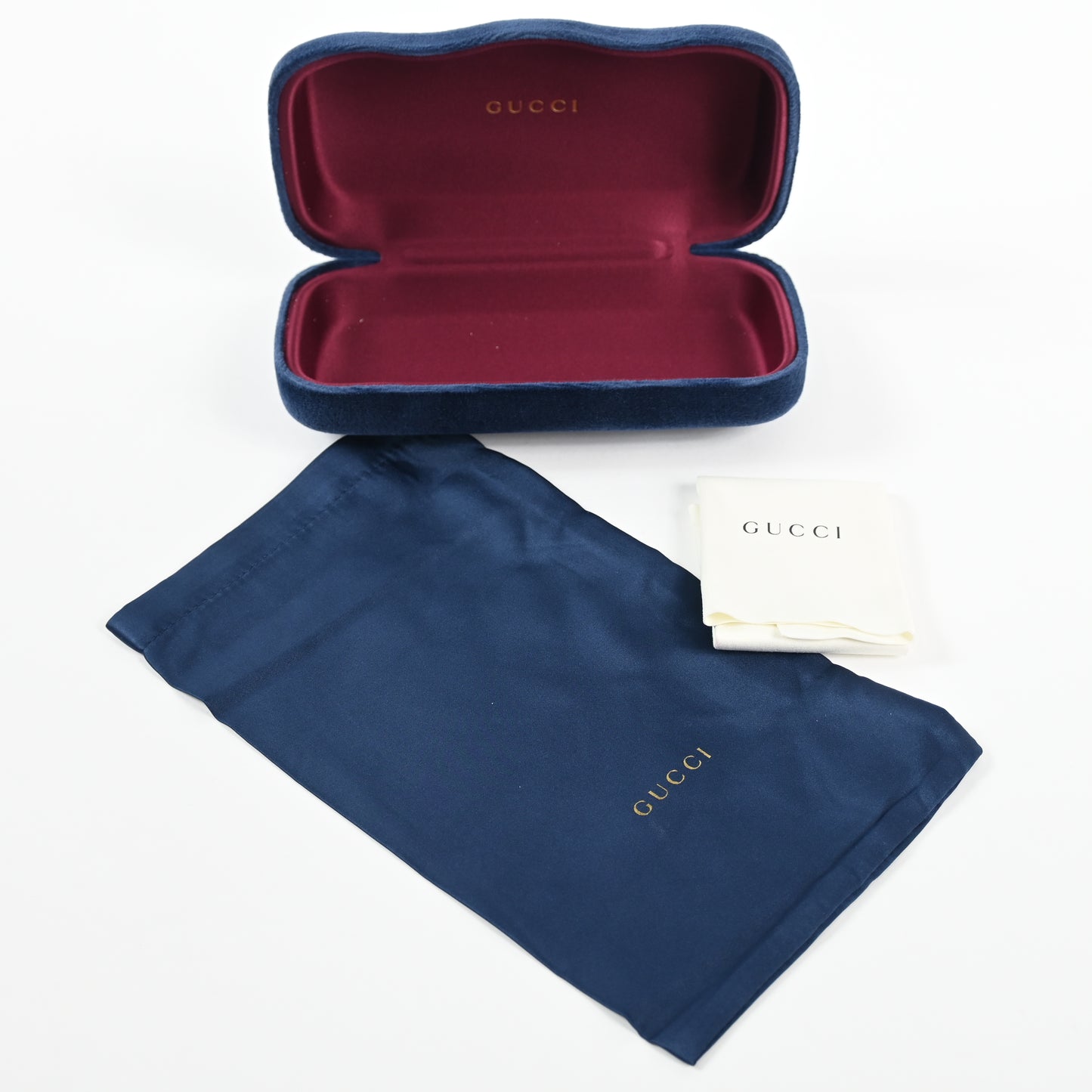 Gucci Case Hard Shell Sunglasses & Eyeglasses Velvet Case Medium - New