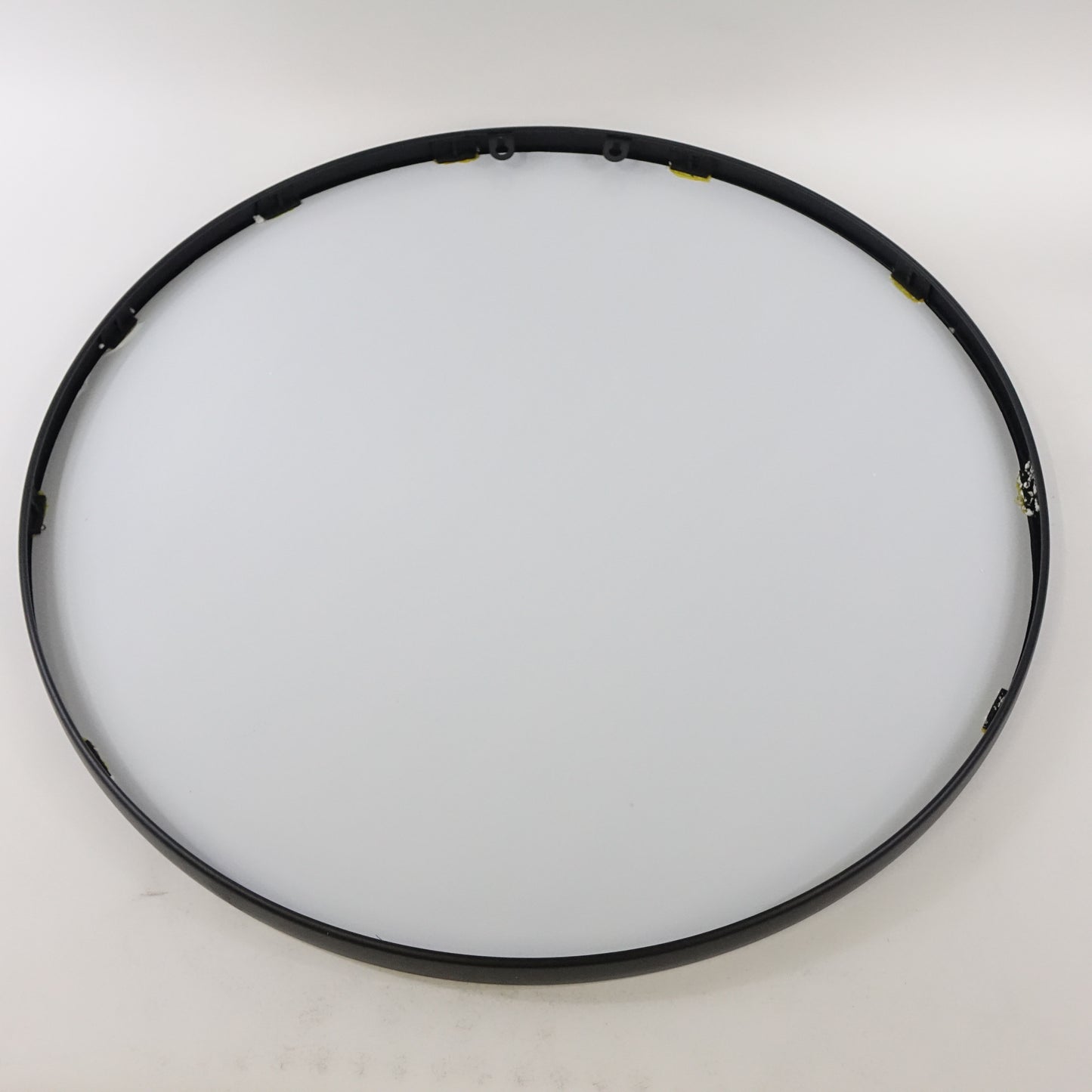 HofferRuffer Round Mirror, Metal Frame Wall Mounted Mirror (Black, 31.5)