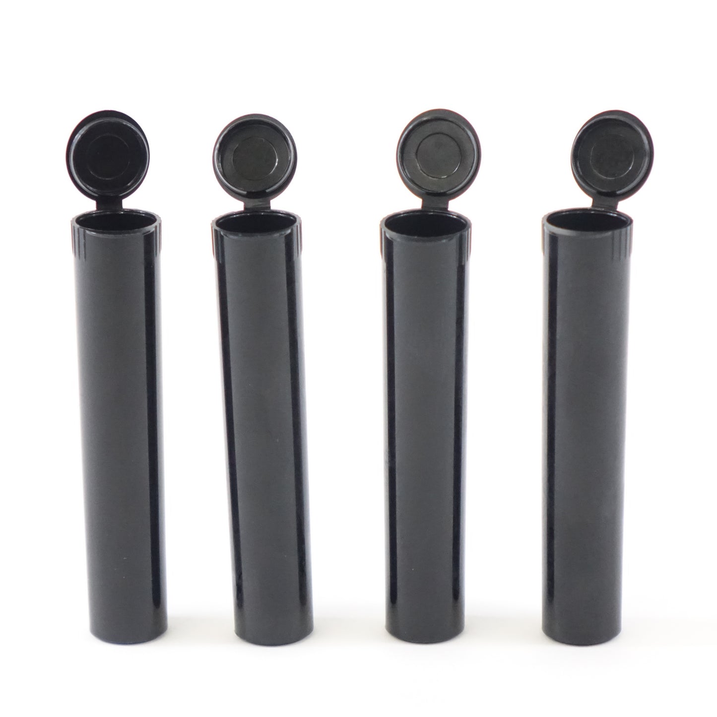 W Gallery 1000 Black 98mm Open Cap Pop Top Tubes Airtight Smell Proof Containers