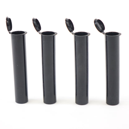 W Gallery 1000 Black 98mm Open Cap Pop Top Tubes Airtight Smell Proof Containers
