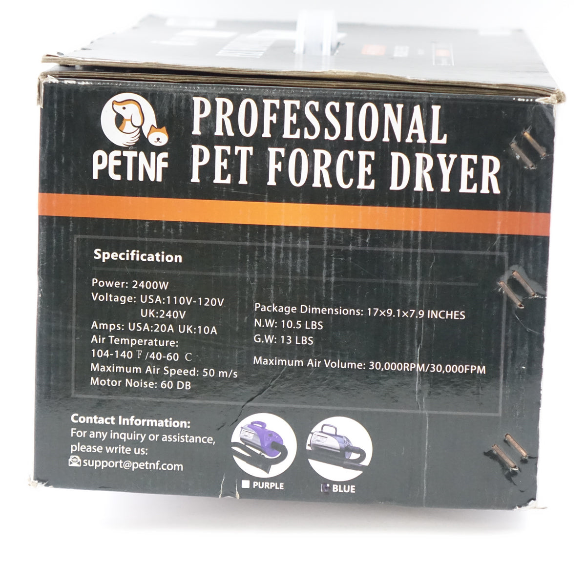 Petnf Pet Force Dryer, Grooming Dryer Blower 3.2HP- HB1005