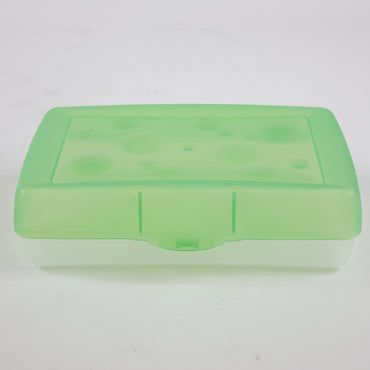 Storex Pencil Box, 8.38" X 5.63" X 2.5", Randomly Assorted Colors - Open Box