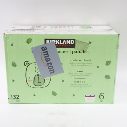 Kirkland Signature Diapers, Size 6 (132 Count) - Open Box
