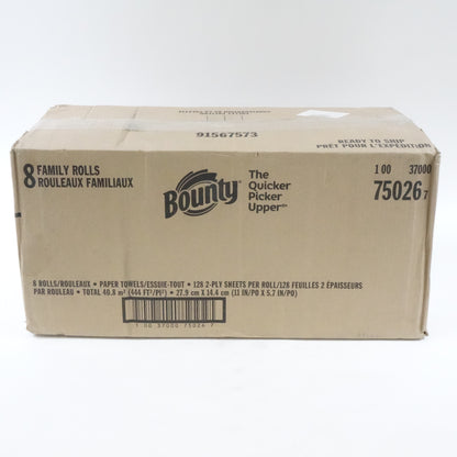 Bounty Select-A-Size Paper Towels, White, Giant Roll, 8 Rolls (Pack of 1)