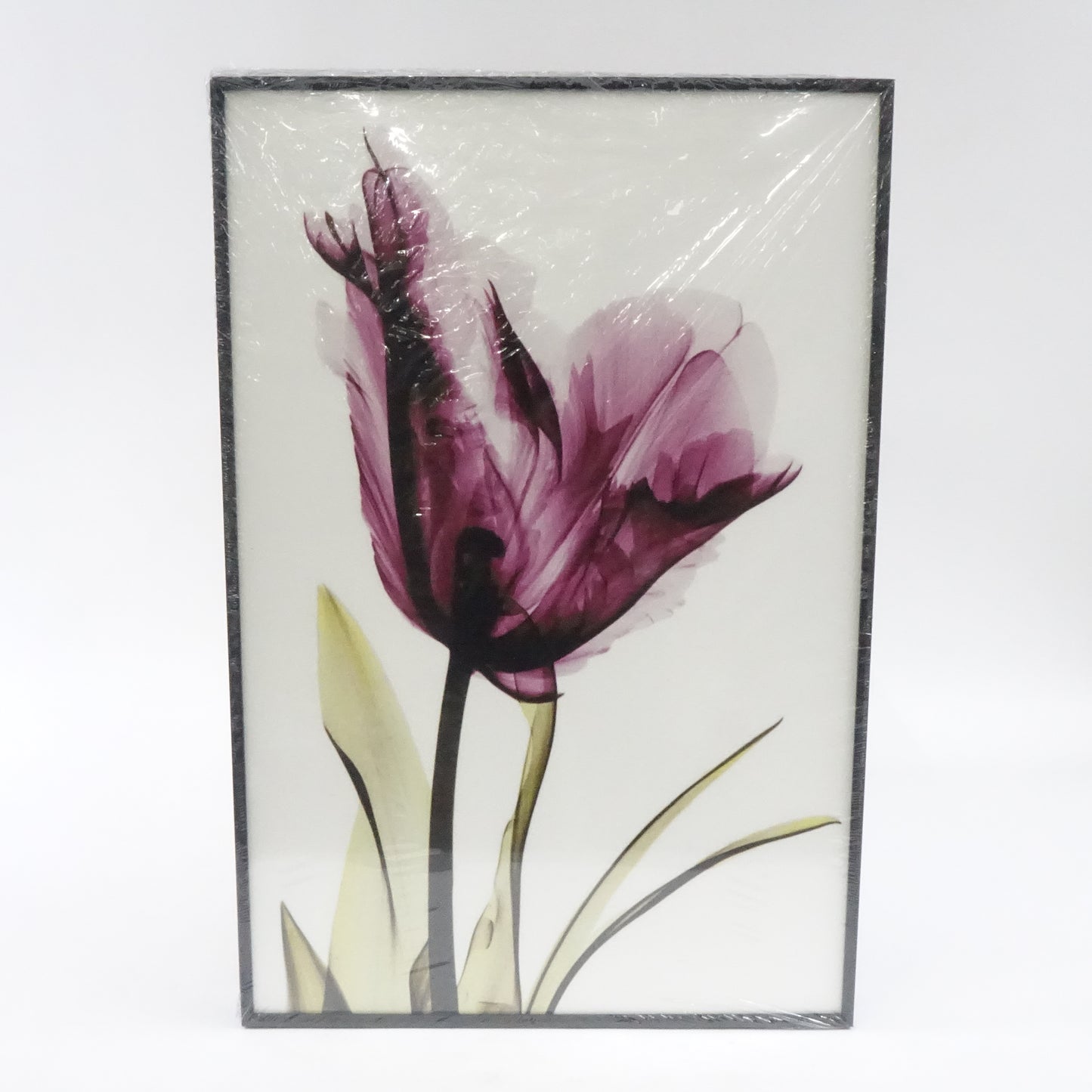 Canvas Framed Wall Art Large size 16 "X 24" 3 Pieces Of Modern Abstract Flowers