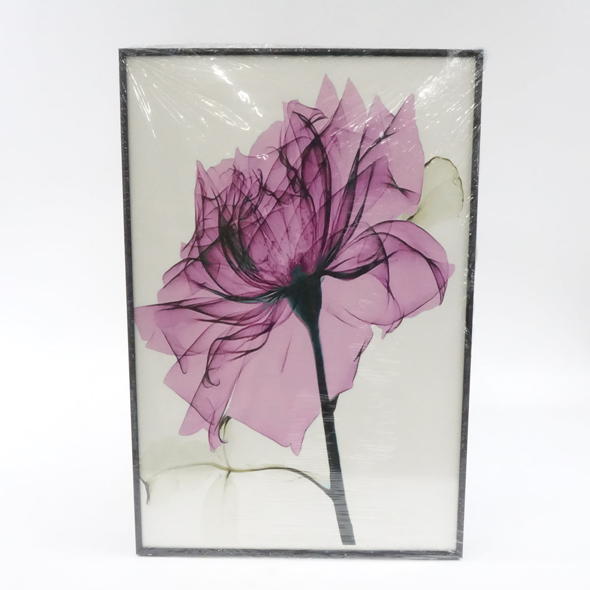 Canvas Framed Wall Art Large size 16 "X 24" 3 Pieces Of Modern Abstract Flowers