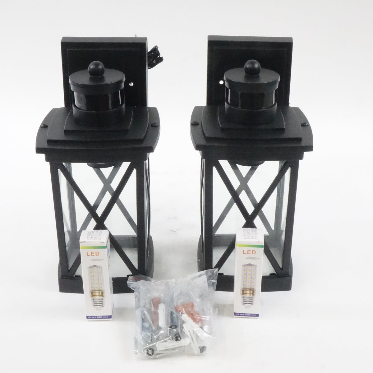 Dusk to Dawn Outdoor Wall Light with Motion Sensor 2 pack
