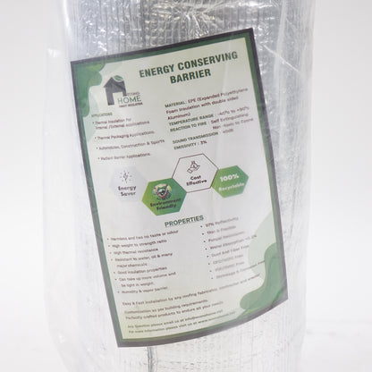 EconoHome Heat Reflecting Insulation Roll - 3mm Foam Insulation Core - New