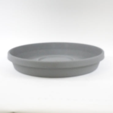 Bloem Terra Resin Saucer Tray: 17.5" Width Charcoal Gray -Fits 24" Pots - New