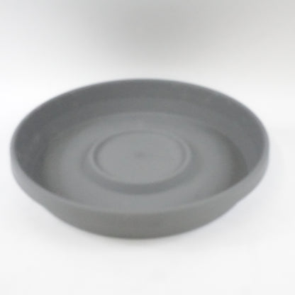 Bloem Terra Resin Saucer Tray: 17.5" Width Charcoal Gray -Fits 24" Pots - New