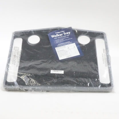 Support Plus Walker Tray Table - Non-Slip Mat with Cup Holder (21"x16") - Gray