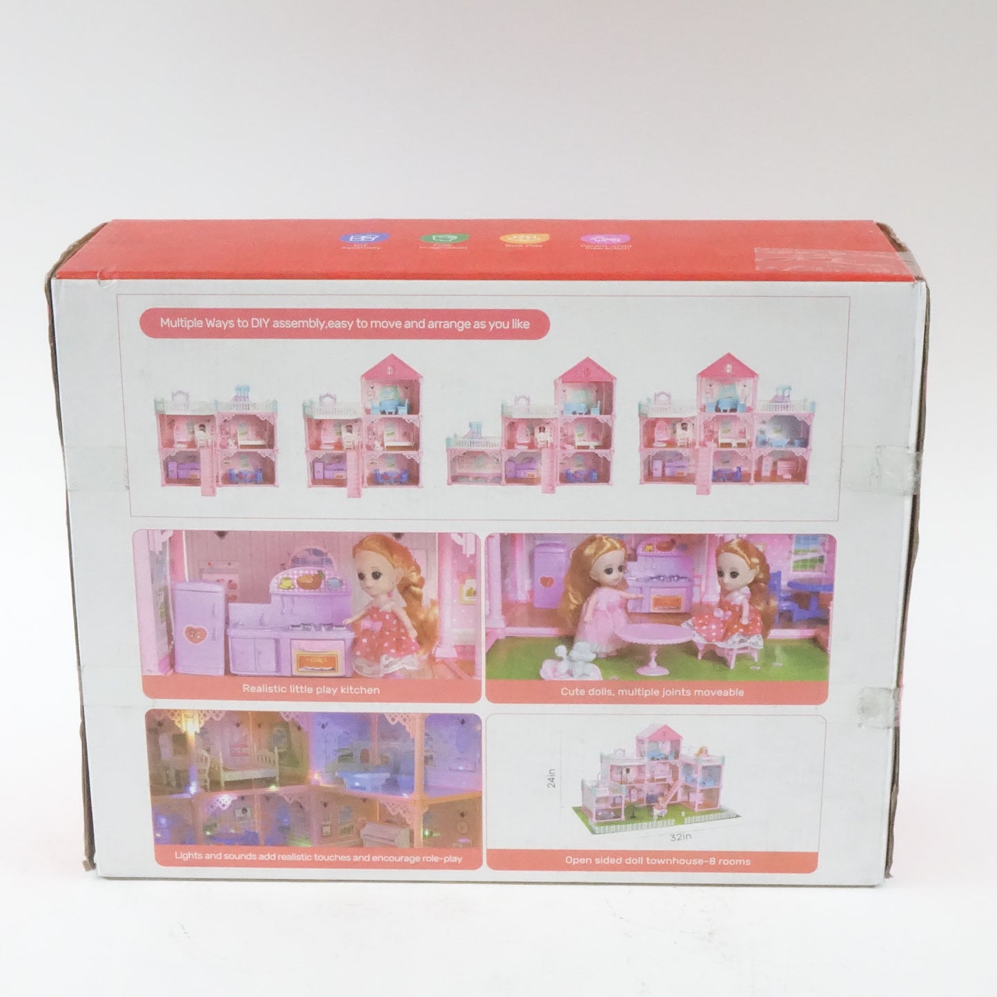 Huge Dollhouse for Girls, 11 Rooms Pretend Play Doll House