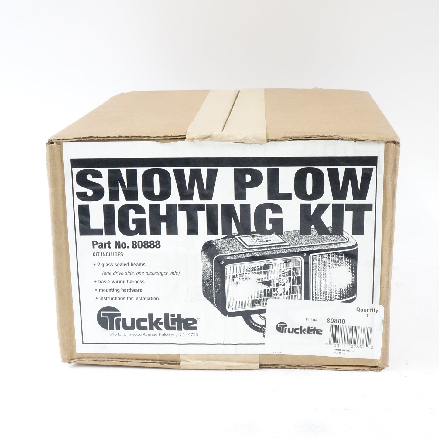 Truck-Lite 80888 Economy Snow Plow Lights / ATL Kit w/ Harness & Hardware - New