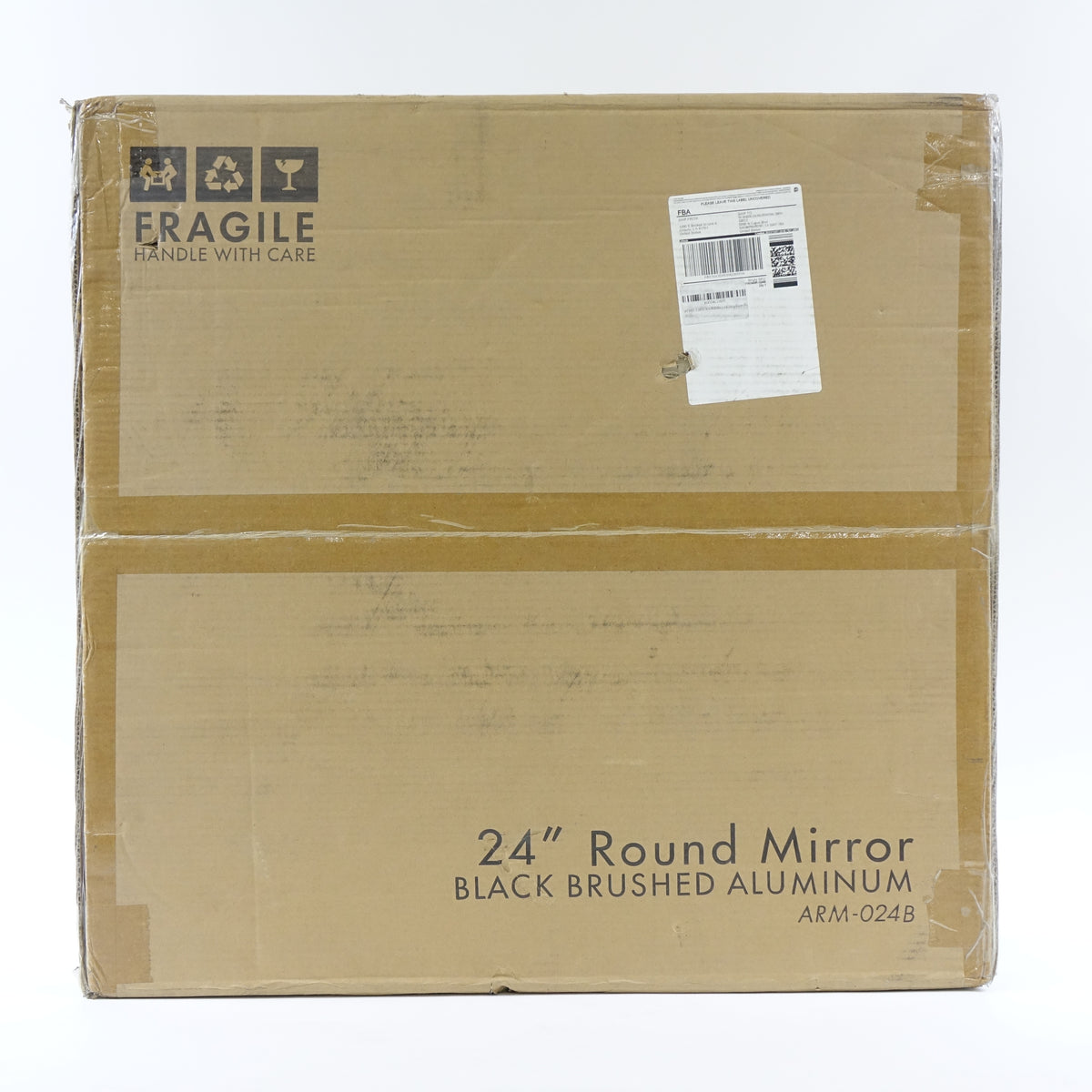 24-inch Black Circle Wall Mirror- Round Wall Mirror - ARM-024B