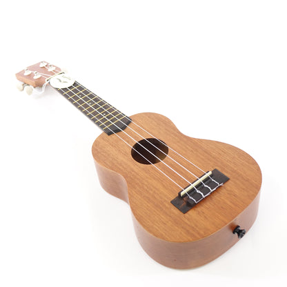 Makala Soprano Ukulele by Kala MK-S Bundle -Tote Bag, Tuner and Polishing Cloth