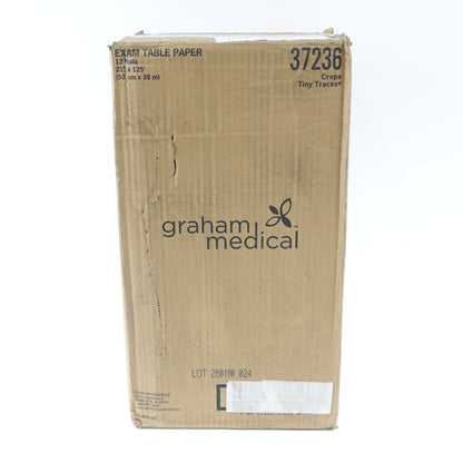 Graham Medical 37236 Tiny Tracks Crepe Table Paper, 21" W x 125' L (Pack of 12)