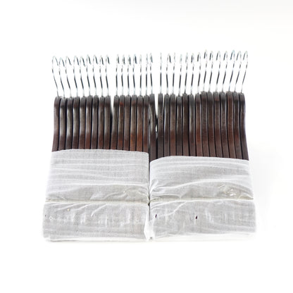 FairyHaus Wood Hangers 30 Pack, Smooth Finish Wooden Coat Hangers Walnut Wood