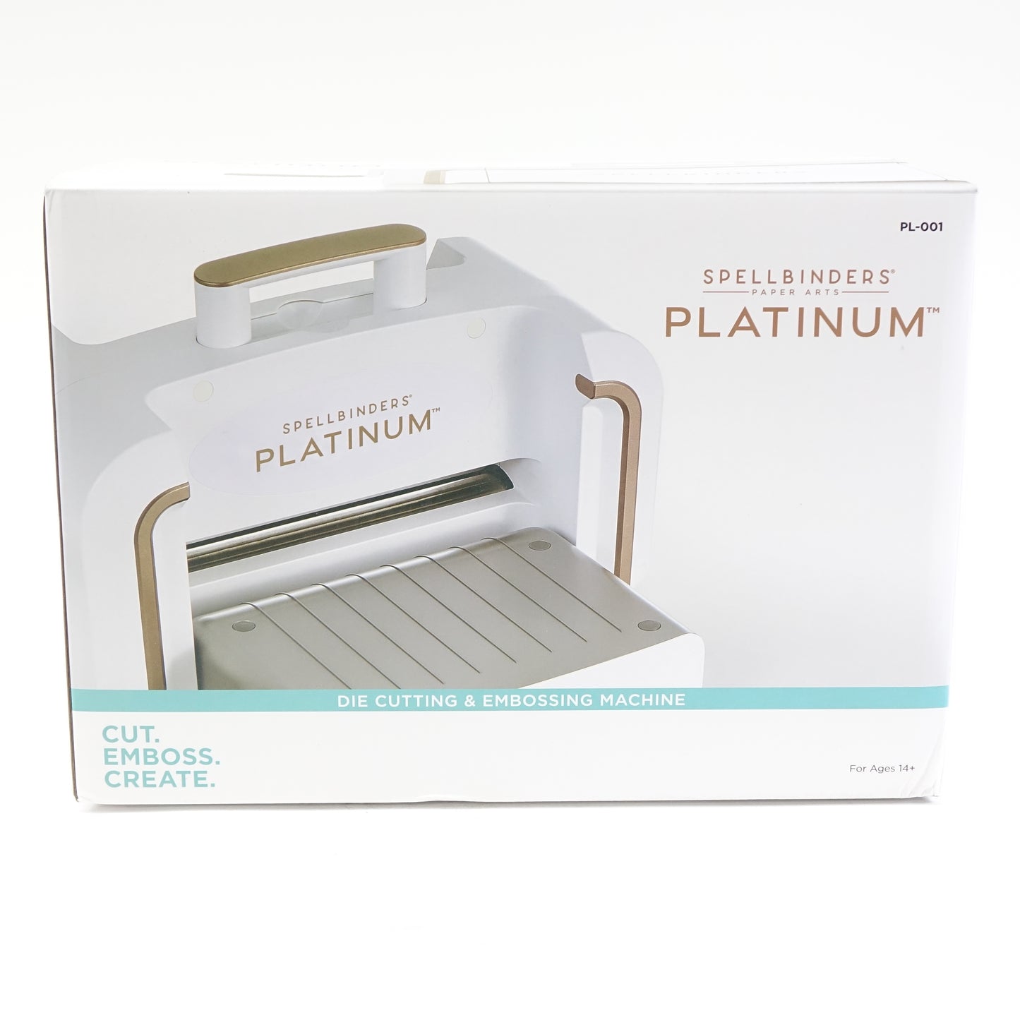 Spellbinders Platinum 8.5 Inch Platform Cutting Machine + Die, White