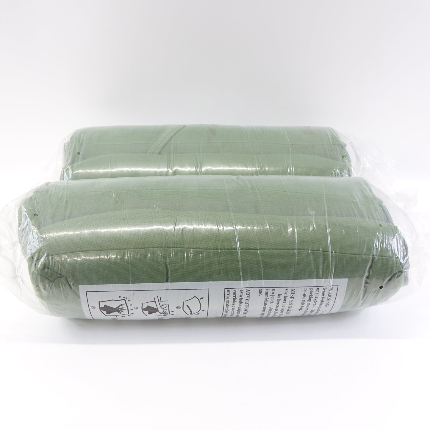 Outdoor Seat/Back Chair Cushion Tufted Pillow- Set of 2 (Dark Green) - New